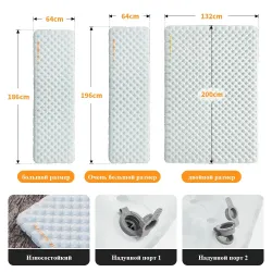 Matelas gonflables NATUREHIKE : confort et chaleur pour le camping